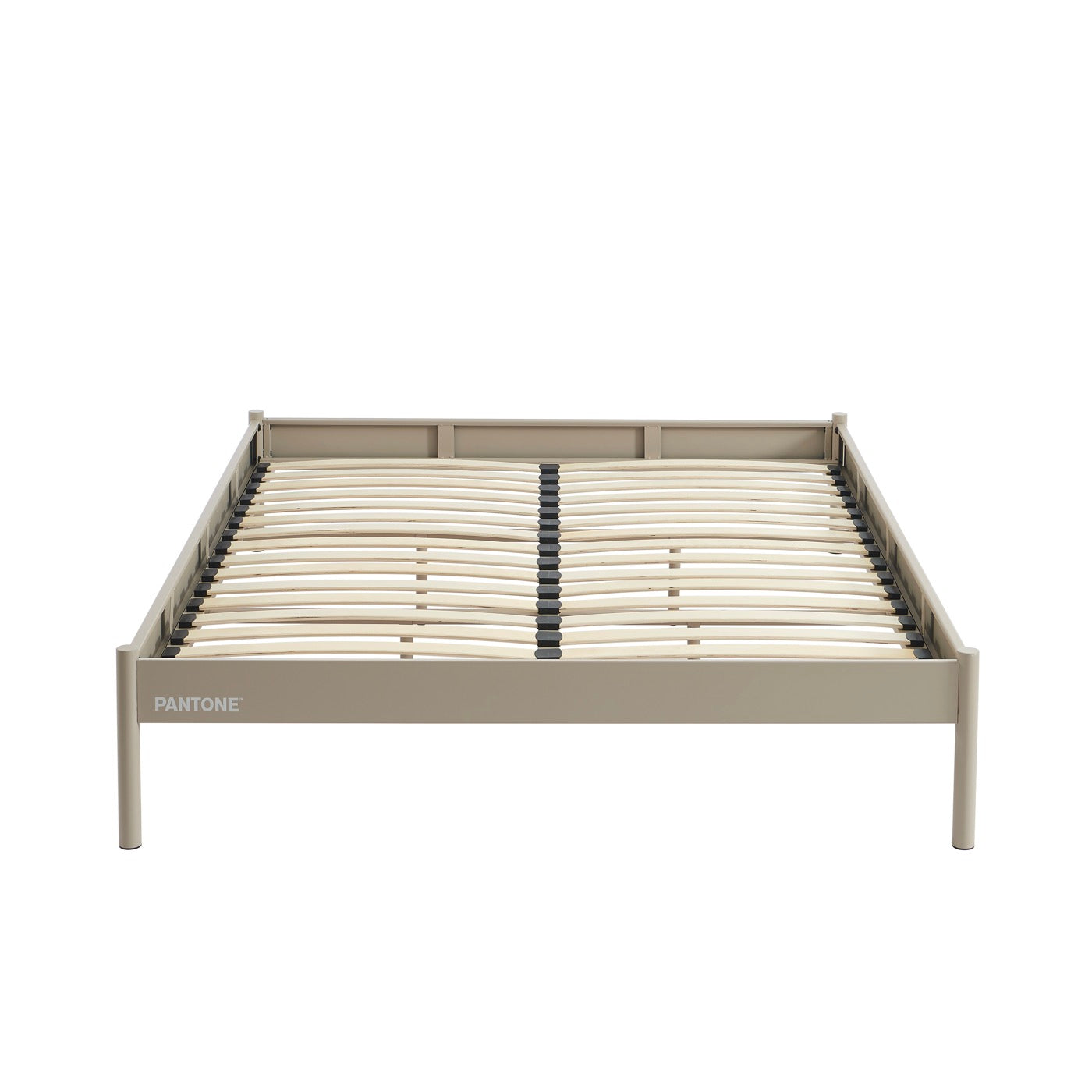 Lit 140x190 - Métal - Taupe - Sommier Inclus