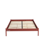 140x190 bed - Metal - Terracotta - Box spring included