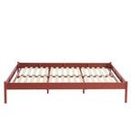 140x190 bed - Metal - Terracotta - Box spring included