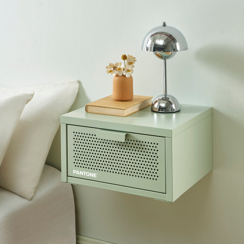 Table De Chevet Murale - Métal - Vert Amande