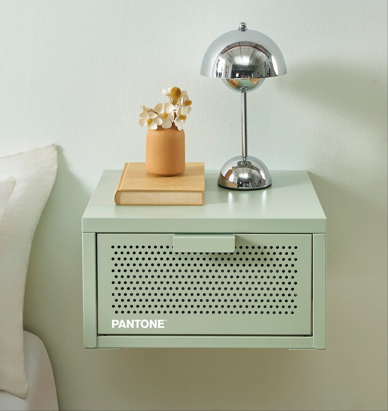 Table De Chevet Murale - Métal - Vert Amande