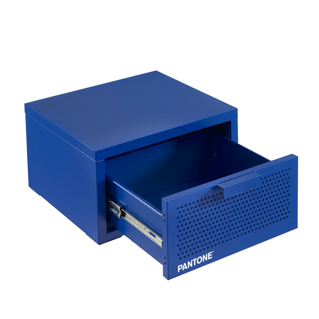 Wall Bedside Table - Metal - Electric Blue