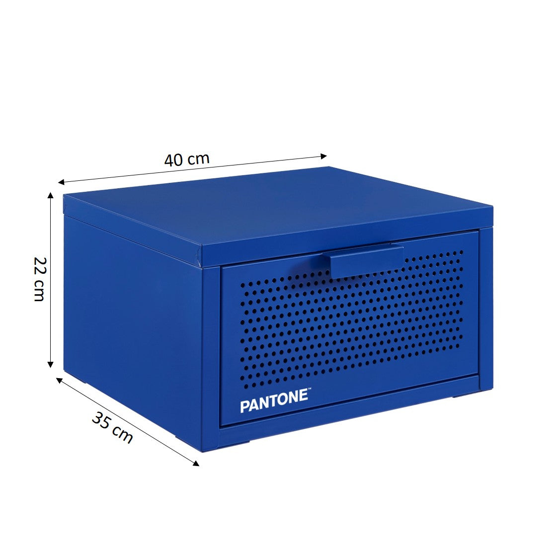 Wall Bedside Table - Metal - Electric Blue