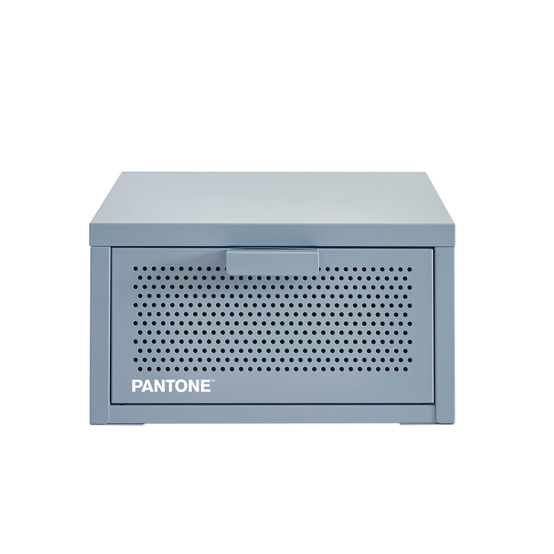 Table De Chevet Murale - Métal - Gris Bleu