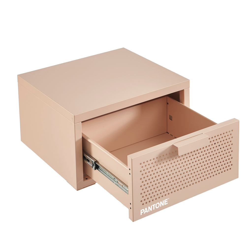 Wall Bedside Table - Metal - Blush Pink