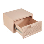 Wall Bedside Table - Metal - Blush Pink