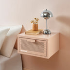 Wall Bedside Table - Metal - Blush Pink