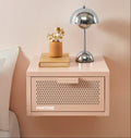 Wall Bedside Table - Metal - Blush Pink