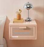 Wall Bedside Table - Metal - Blush Pink