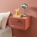 Wall Bedside Table - Metal - Terracotta
