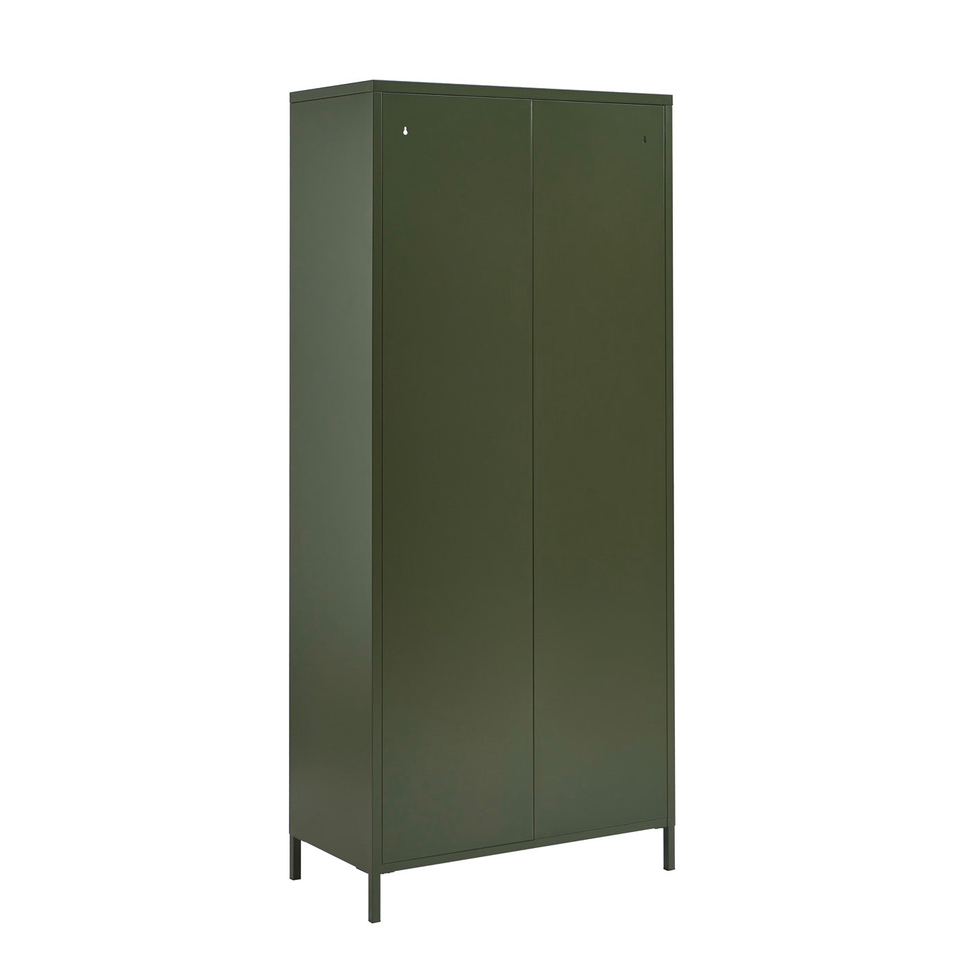 Fluted Glass And Metal Dresser - Olive Green