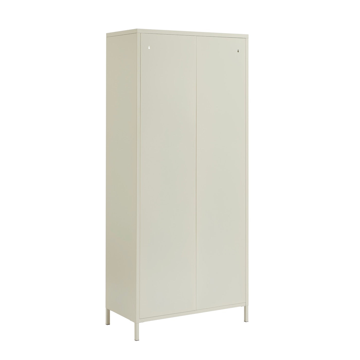 Fluted Glass and Metal Display Cabinet - Beige
