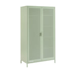 Wardrobe - Metal - Almond Green - 2 Doors