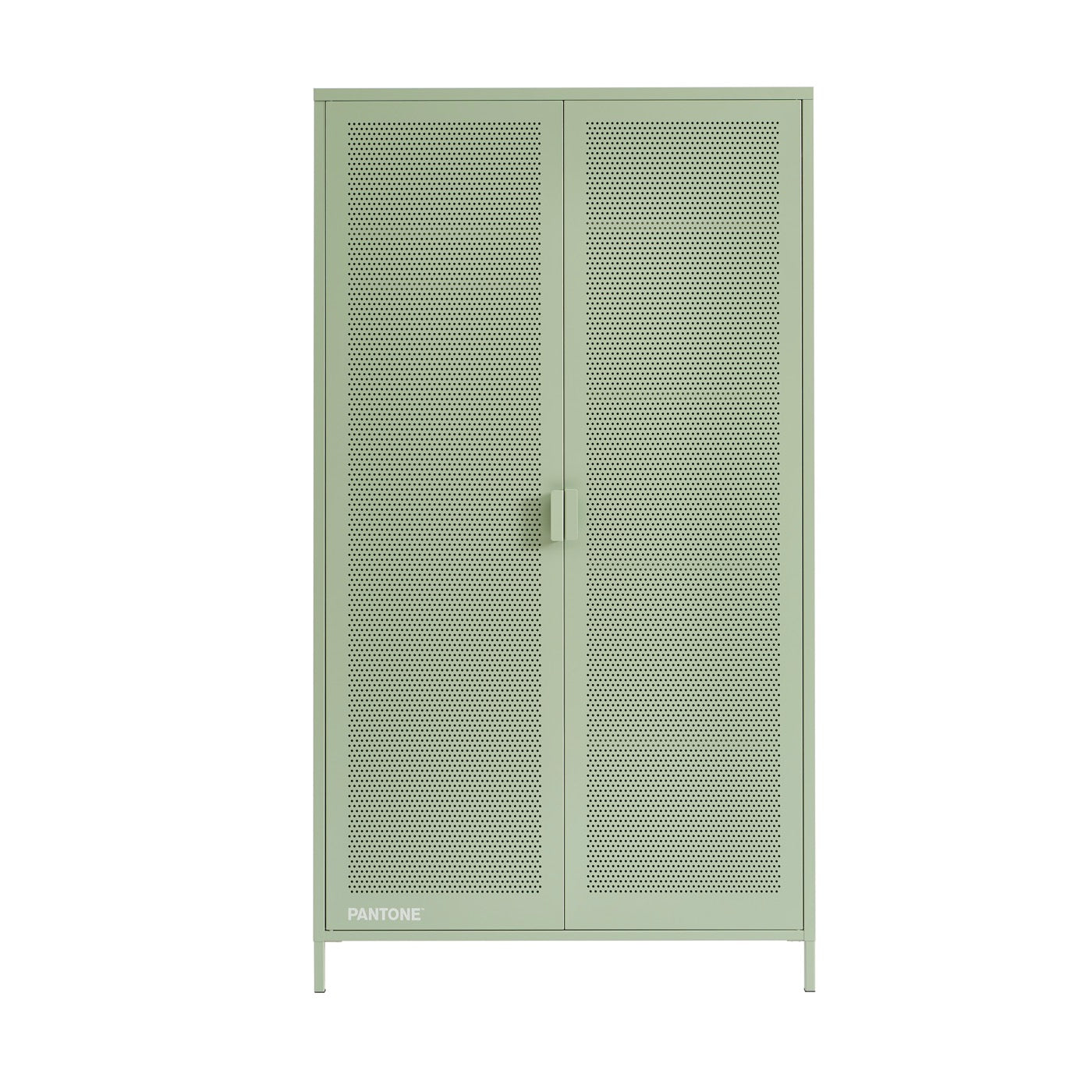 Wardrobe - Metal - Almond Green - 2 Doors