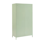 Wardrobe - Metal - Almond Green - 2 Doors