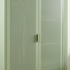 Wardrobe - Metal - Almond Green - 2 Doors