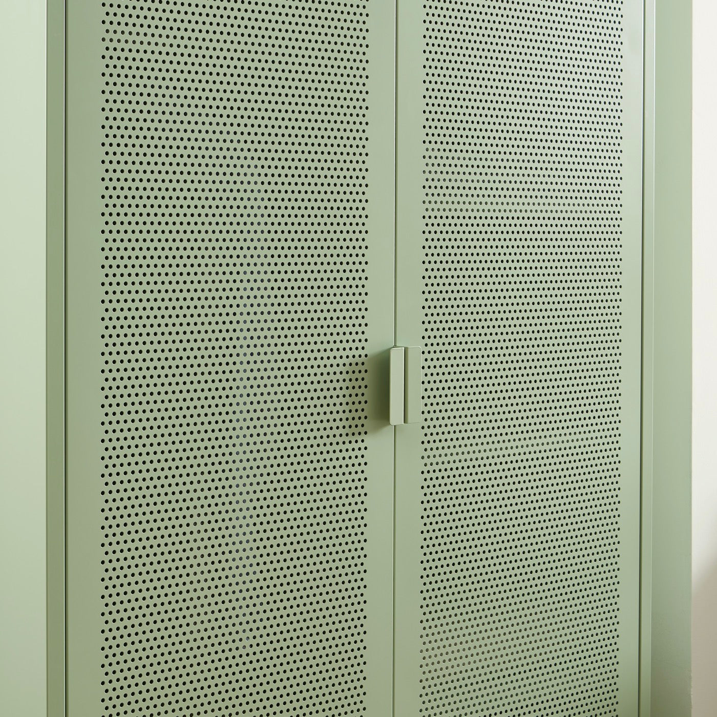 Wardrobe - Metal - Almond Green - 2 Doors
