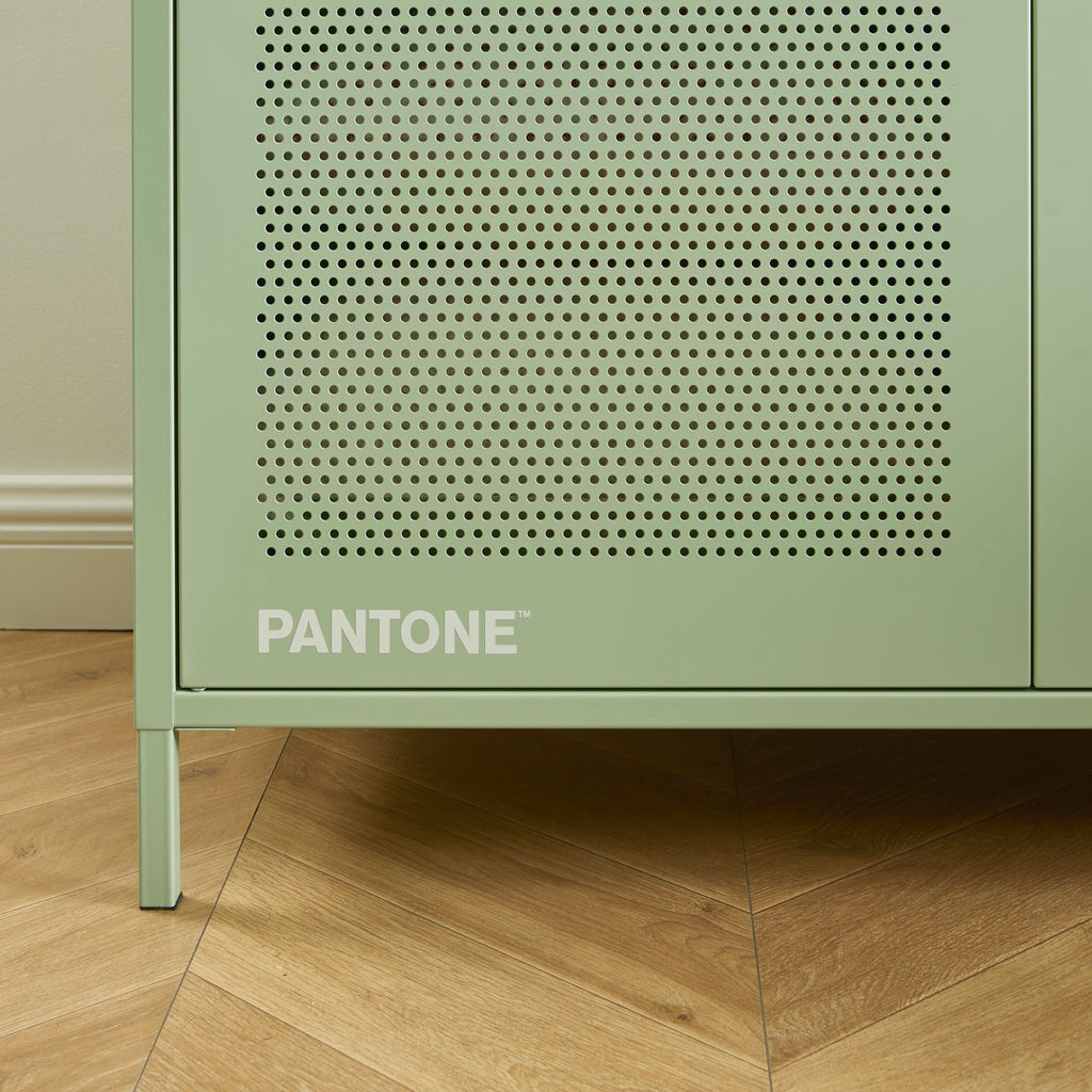 Wardrobe - Metal - Almond Green - 2 Doors