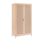Wardrobe - Metal - Blush Pink - 2 Doors