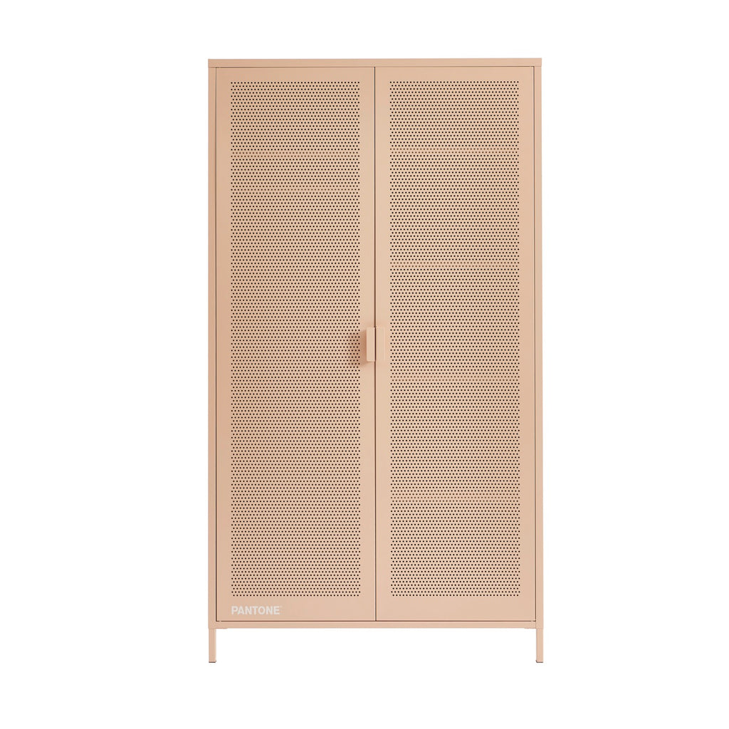 Wardrobe - Metal - Blush Pink - 2 Doors