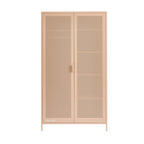 Wardrobe - Metal - Blush Pink - 2 Doors
