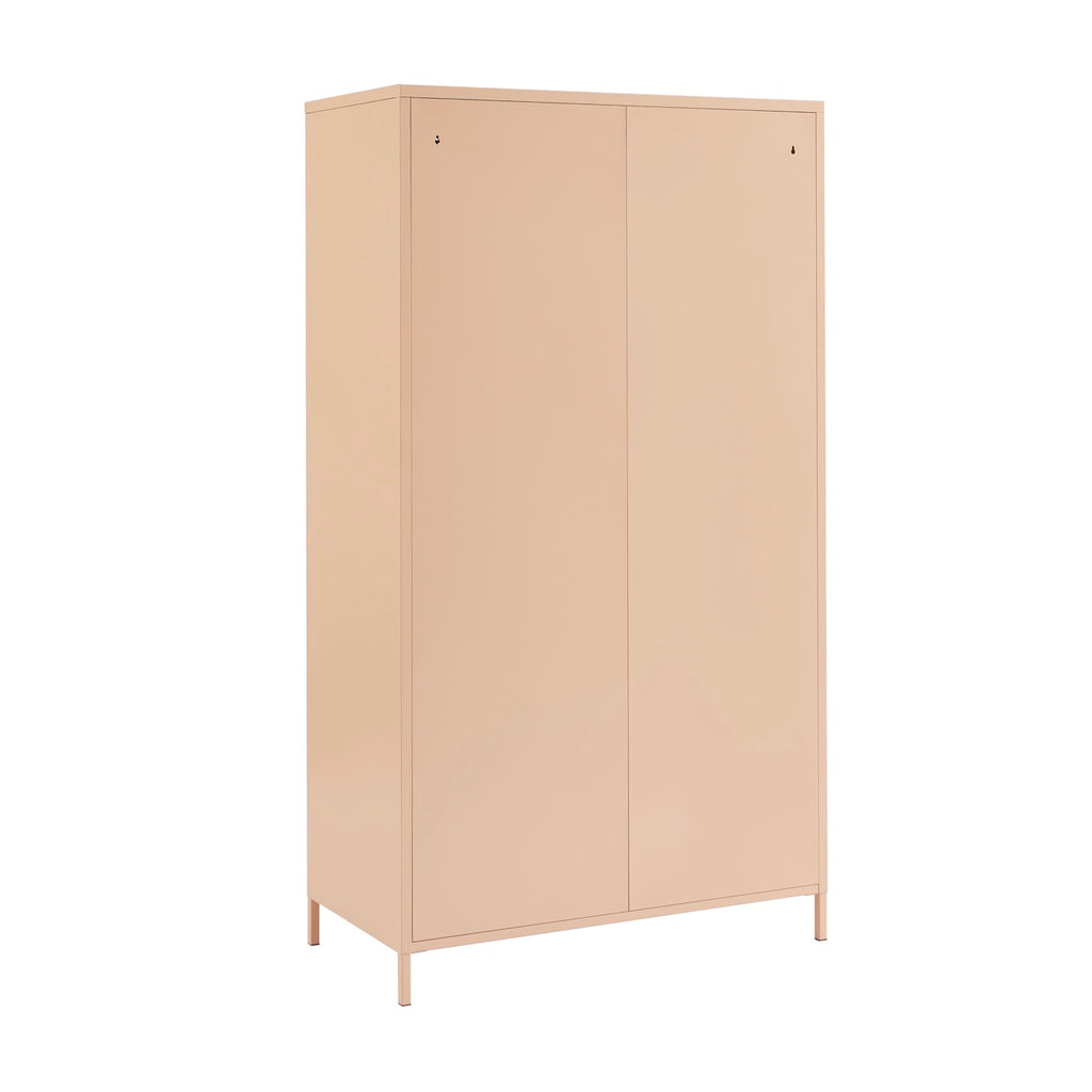 Wardrobe - Metal - Blush Pink - 2 Doors