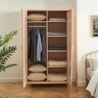 Wardrobe - Metal - Blush Pink - 2 Doors