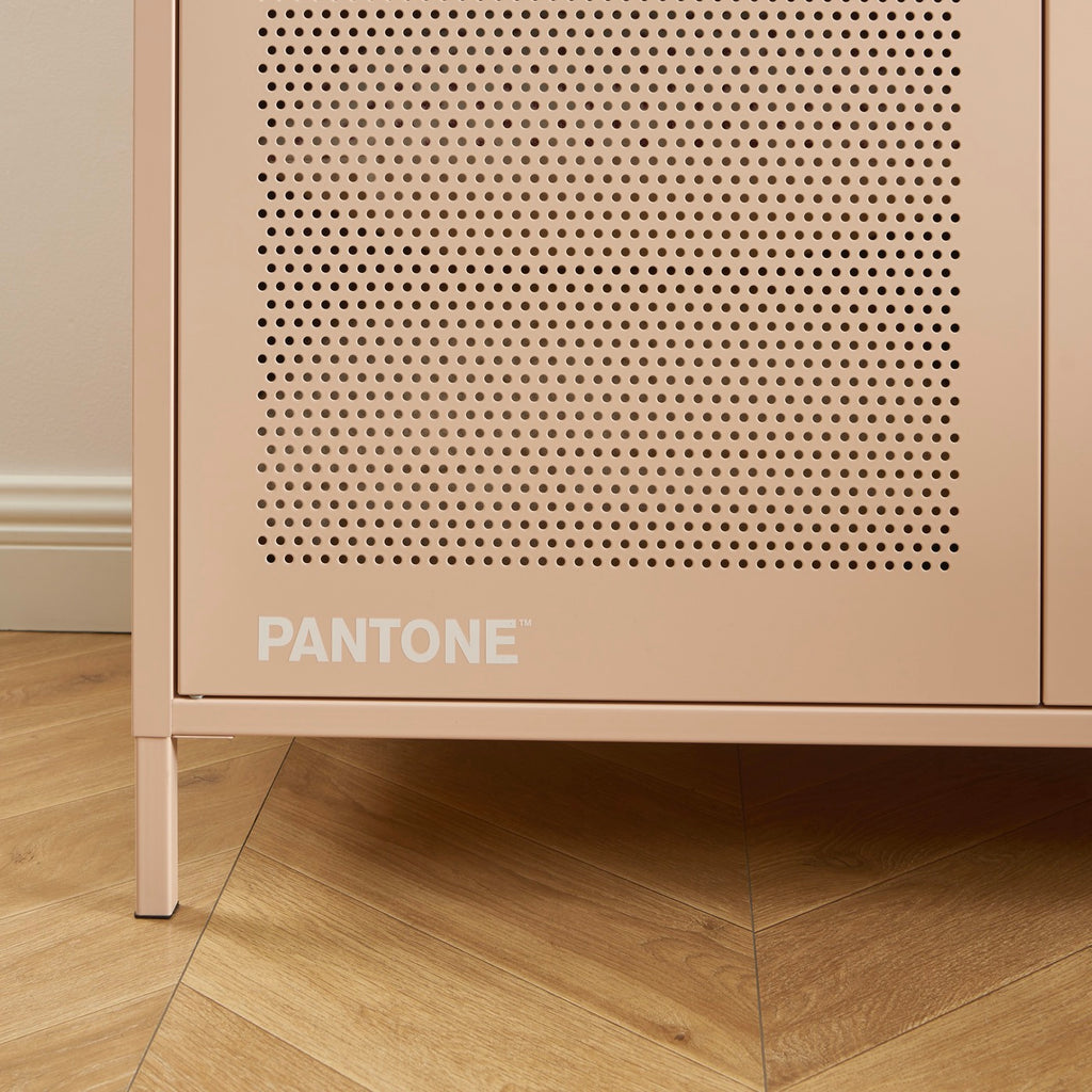 Wardrobe - Metal - Blush Pink - 2 Doors