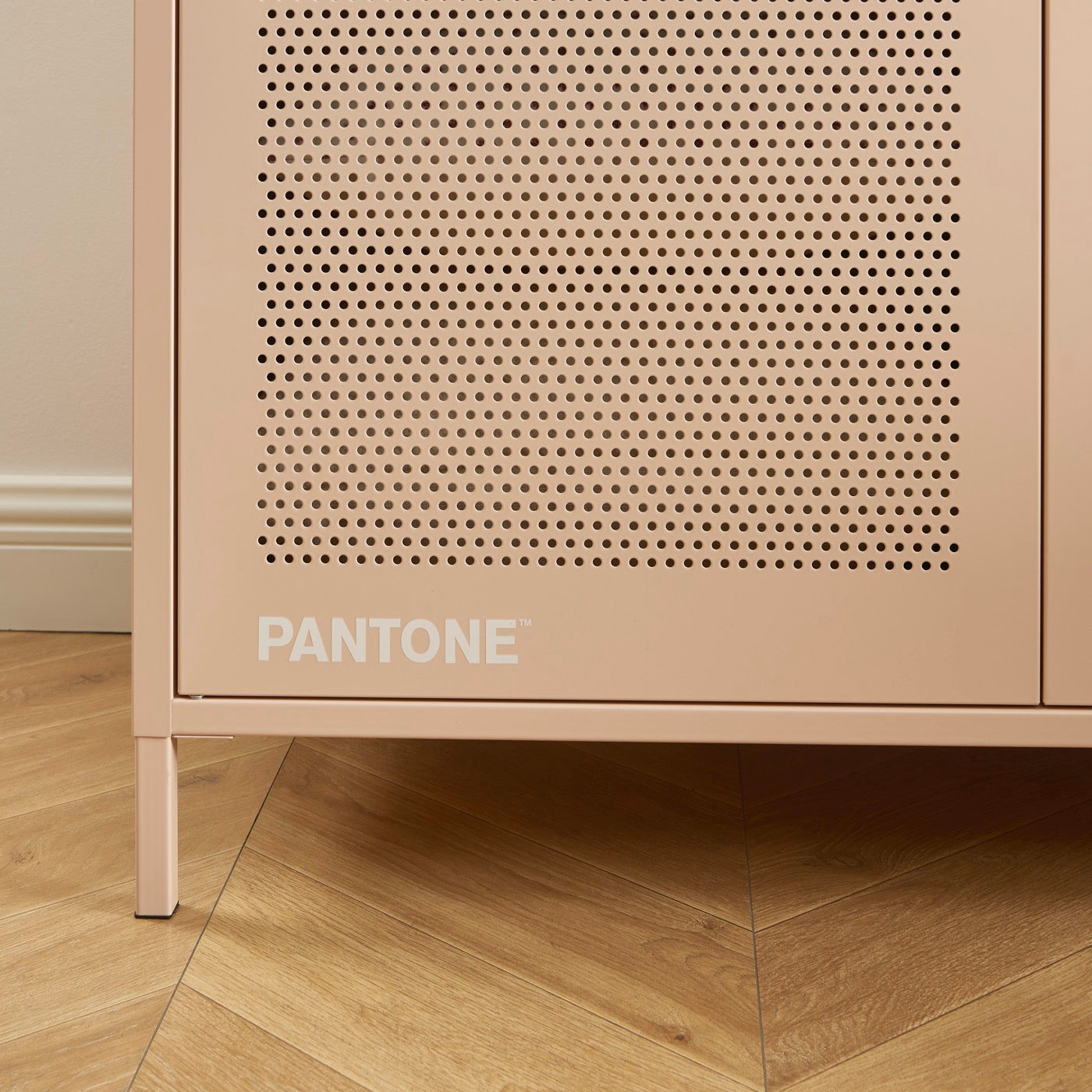 Wardrobe - Metal - Blush Pink - 2 Doors