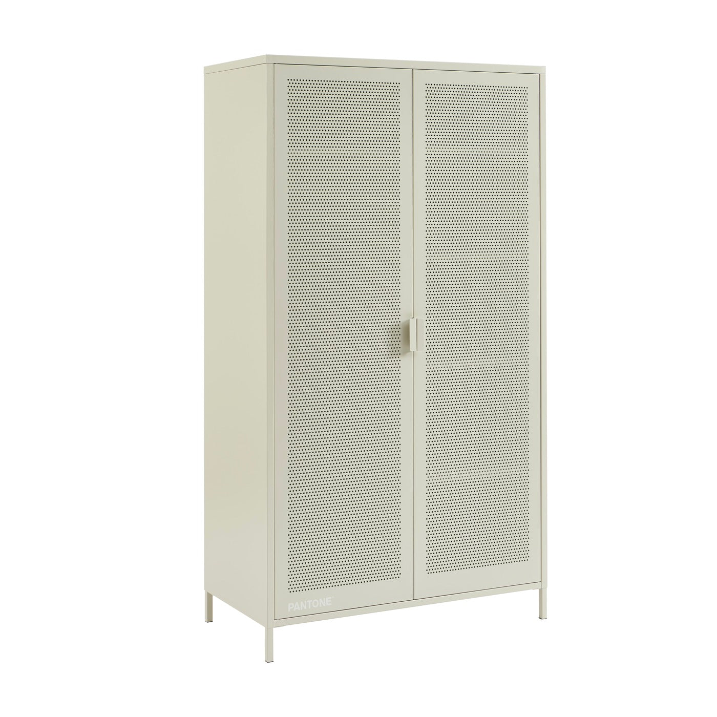 Wardrobe - Metal - Sand Beige - 2 Doors
