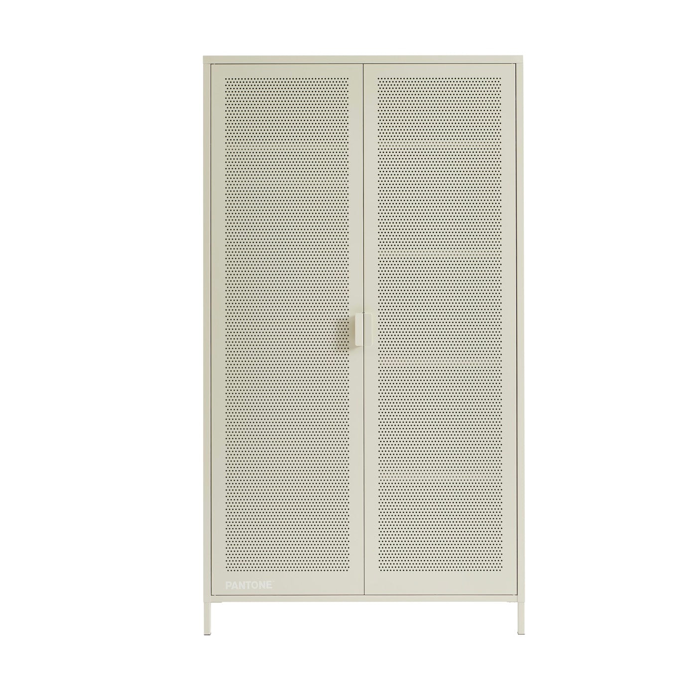Wardrobe - Metal - Sand Beige - 2 Doors