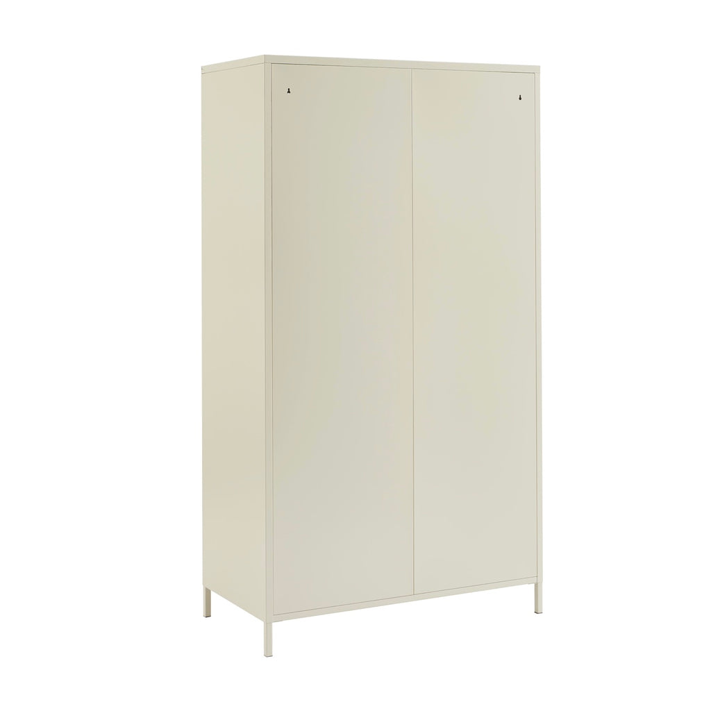 Wardrobe - Metal - Sand Beige - 2 Doors