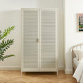 Wardrobe - Metal - Sand Beige - 2 Doors