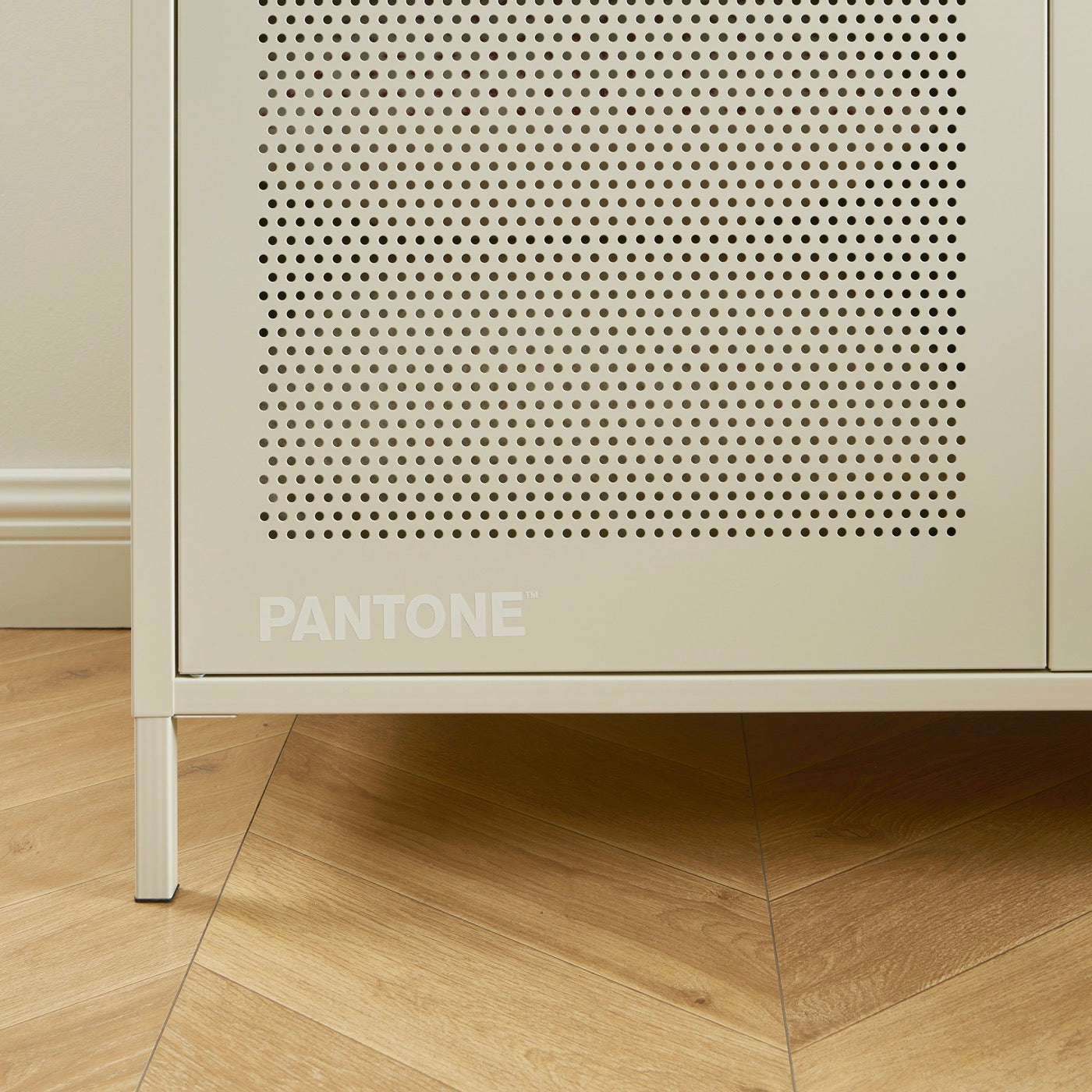 Wardrobe - Metal - Sand Beige - 2 Doors