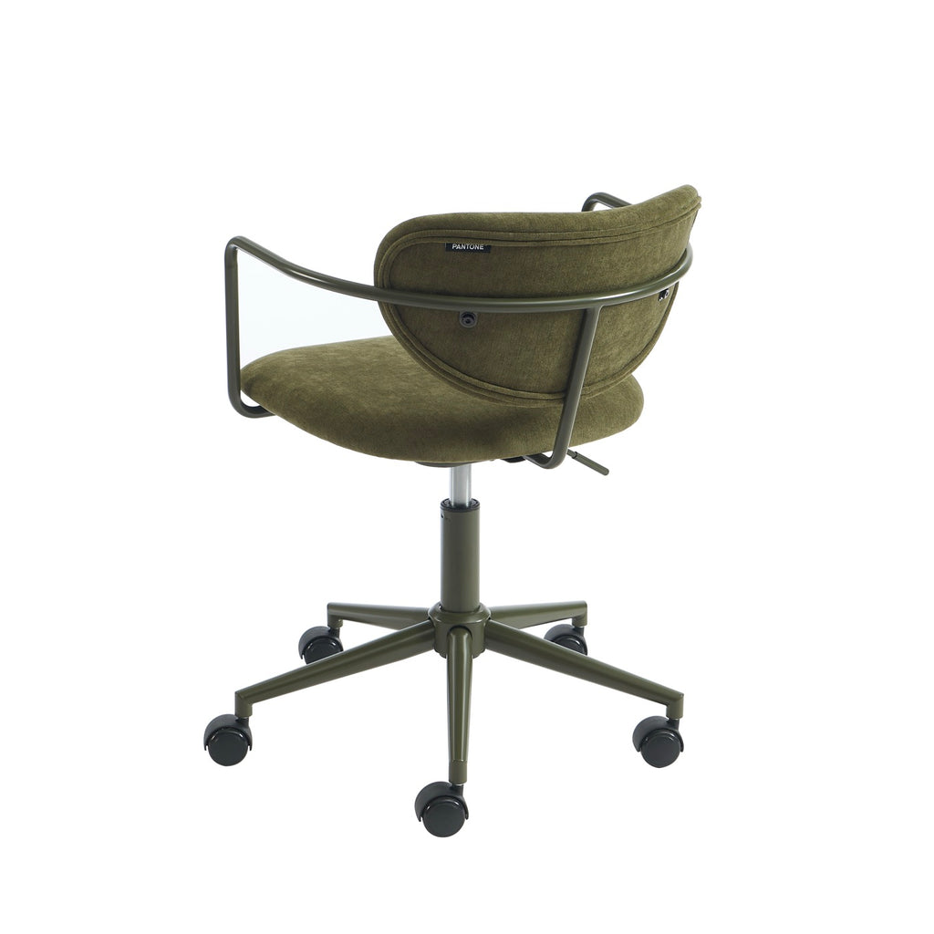 Office Chair - Fabric - Olive Green - With Casters