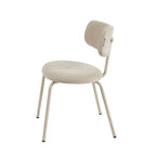 Lot De 2 Chaises - Tissu Et Pieds Métal - Taupe
