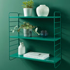 3-Level Wall Shelf - Metal - Emerald Green