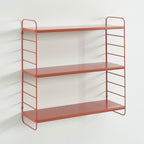3 Tier Wall Shelf - Metal - Terracotta