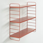 3 Tier Wall Shelf - Metal - Terracotta