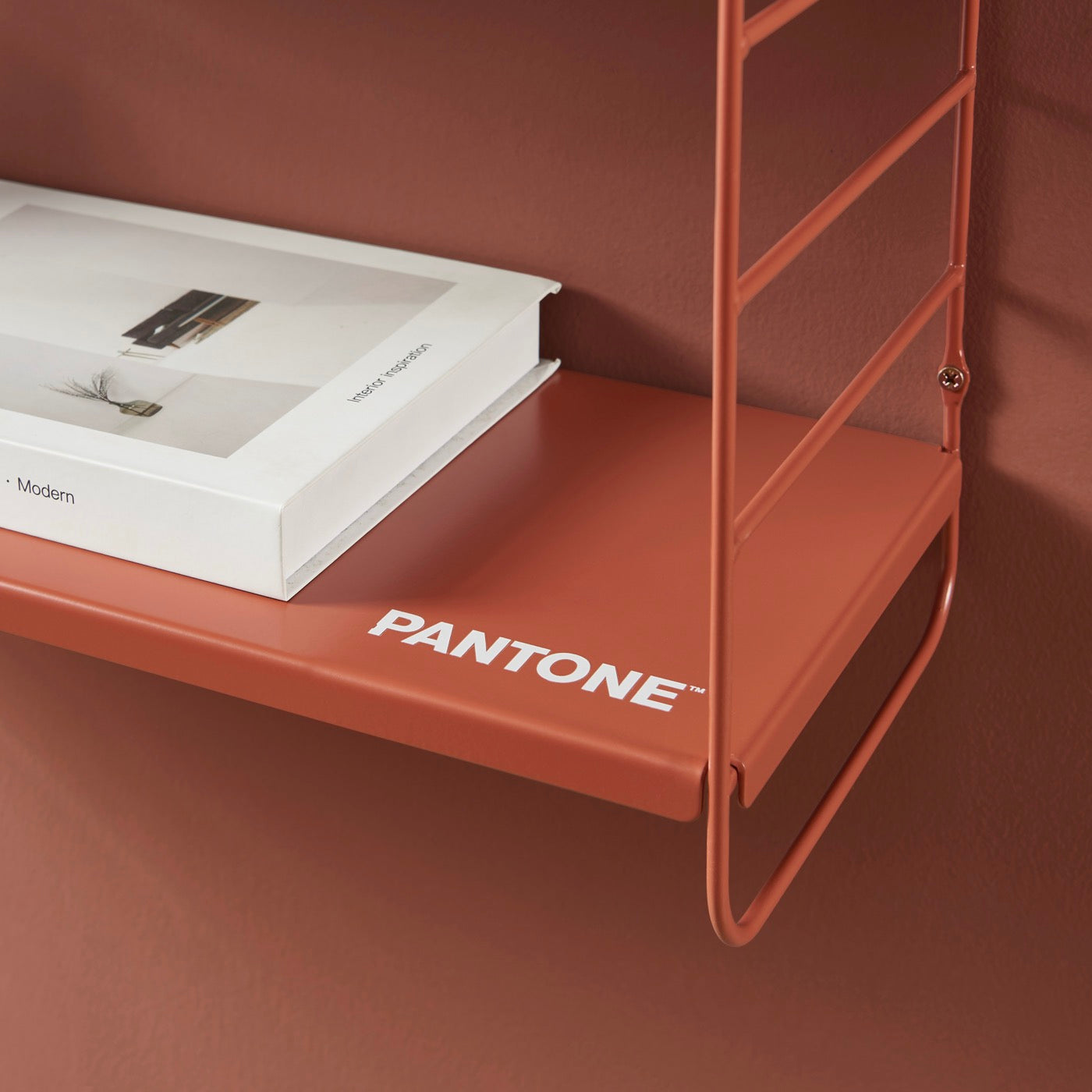 3 Tier Wall Shelf - Metal - Terracotta