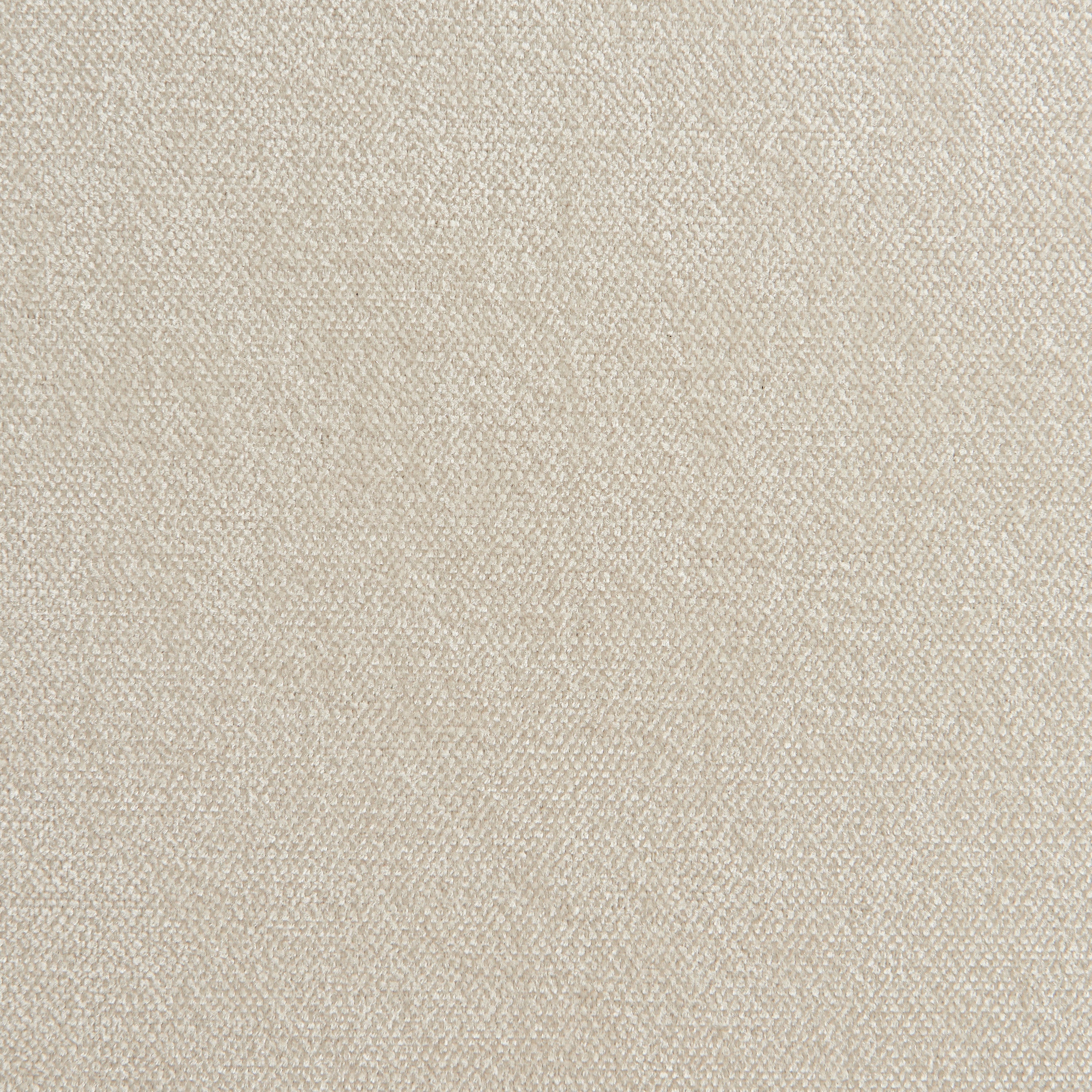 Swivel Ottoman - Chenille Fabric and Metal - Sand Beige
