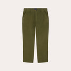 Pantalon Décontracté En Moleskine De Coton Vert Forêt