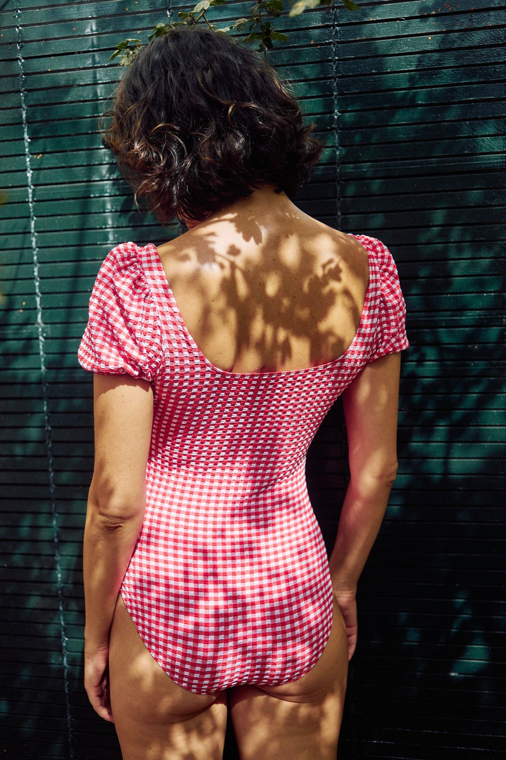 Bañador De Una Pieza Paola - Vichy Red - Mujer