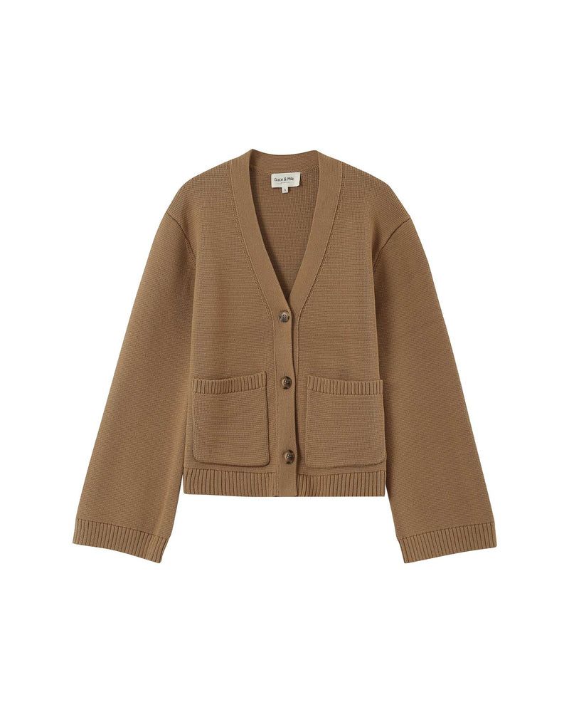 Cárdigan Paolino camel