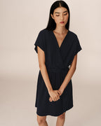 Robe Courte Papaye - Marine