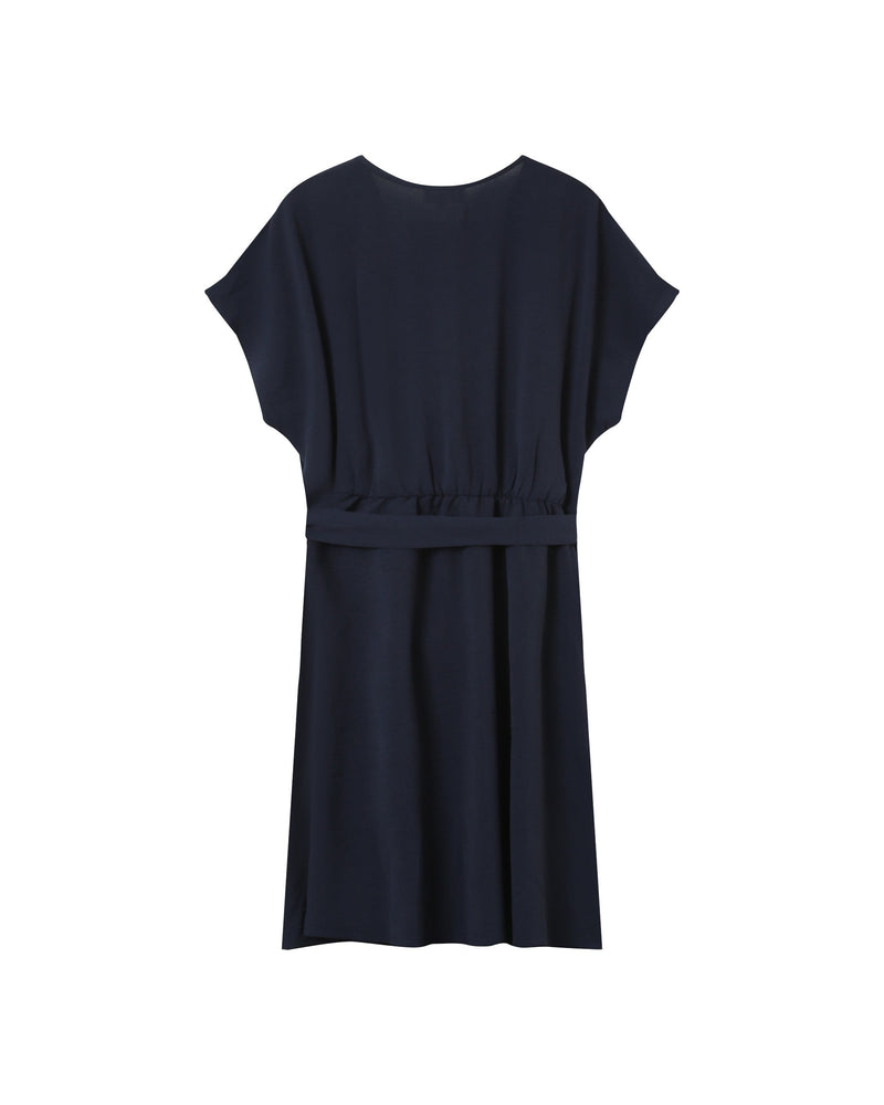 Vestido corto azul marino sin mangas Papaya