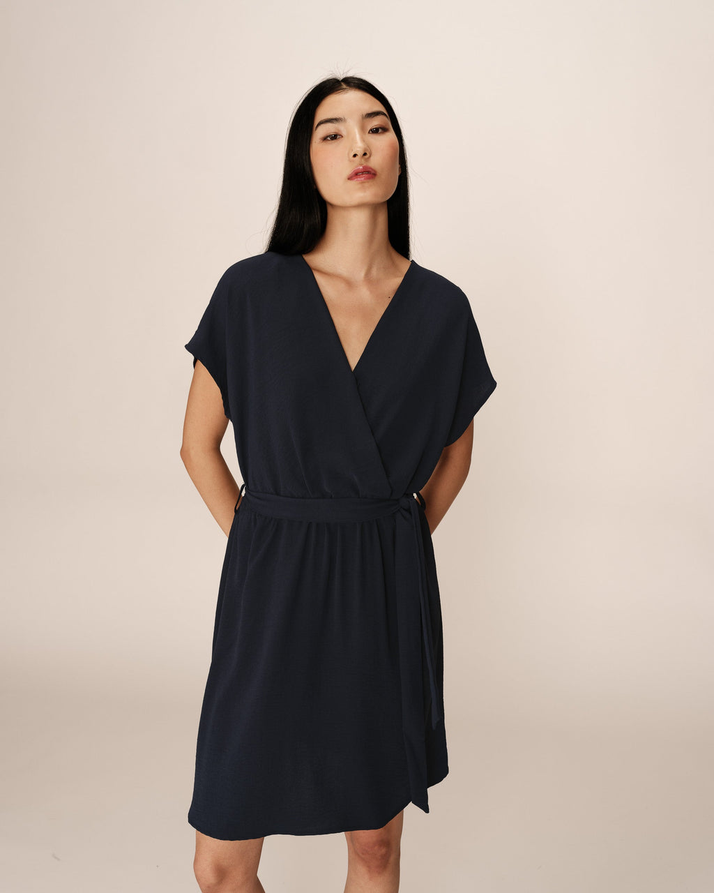 Robe Courte Papaye - Marine
