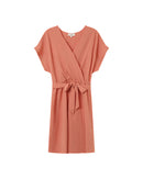 Peach Papaya Sleeveless Short Dress