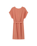 Peach Papaya Sleeveless Short Dress