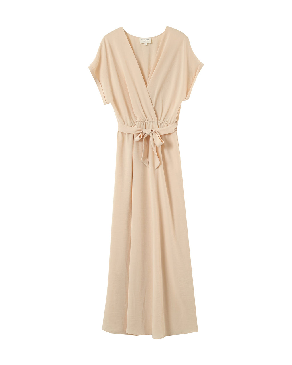 Robe Longue Papillon - Beige